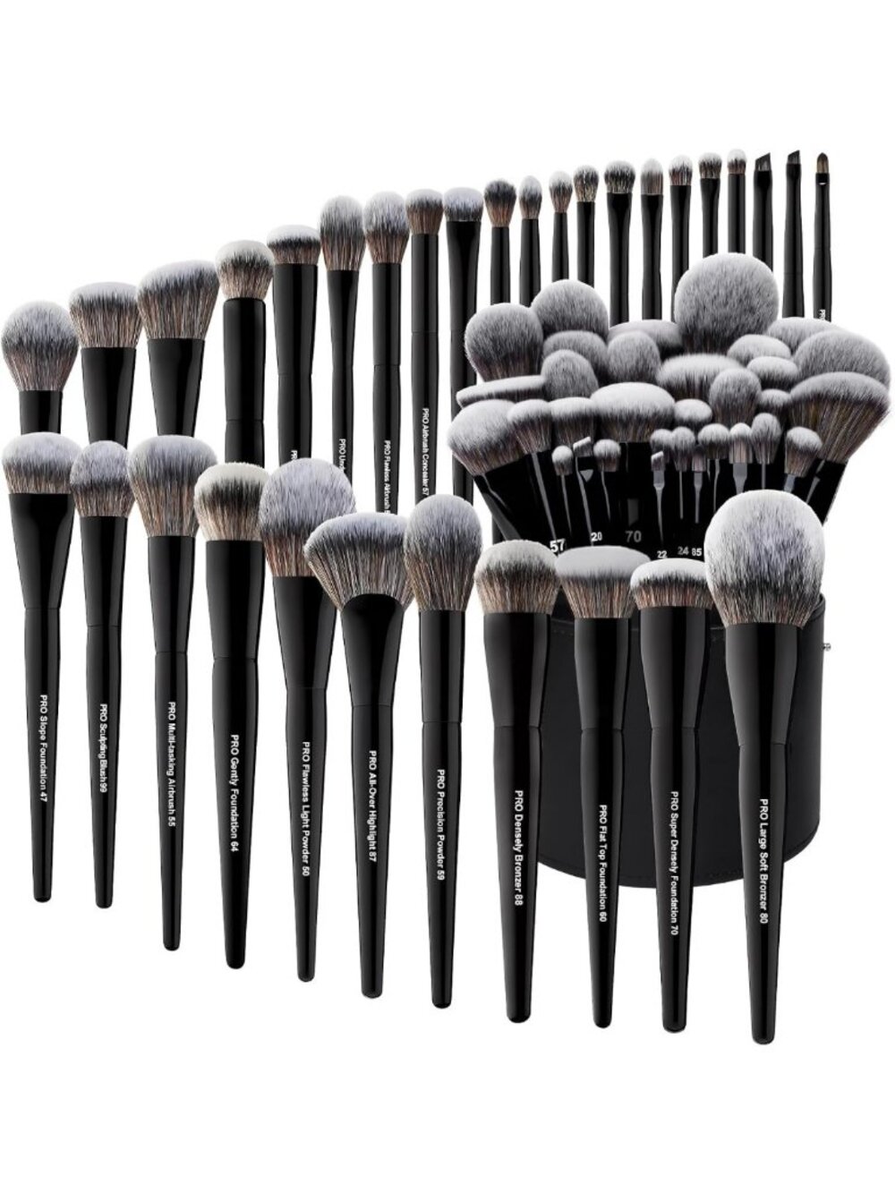 32PC PRO Makeup Brush Set - Ultra-Soft Synthetic Foundation, Contour, Eyeshadow